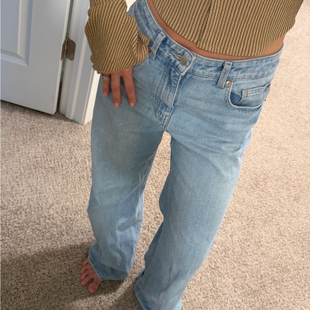 H&M Light Blue Flare Jeans